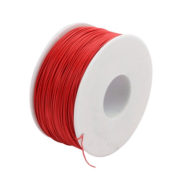 PCB Solder Red Flexible 0.25mm Core Dia 30AWG Wire Wrapping Wrap 250M