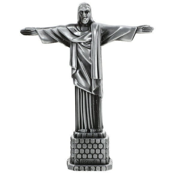 Miangastore Jesus Figurine Desktop Alloy Jesus Statue Christian Jesus Sculpture Home Ornament