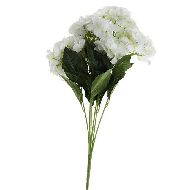 Ramo de Flores de Seda Artificial Gloria Ramo de Flores de Seda de Simulación Blanco