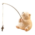 thumbnail image 4 of Bonita figura de pesca de resina en miniatura, escultura de recuerdo, diseño creativo. Perro, 4 of 9
