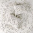 thumbnail image 4 of Home Essence Valeria 3 Piece Tufted Cotton Chenille Coverlet Set, Full/Queen, Ivory/Taupe, 4 of 10