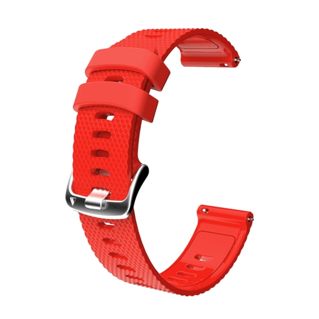Correa de reloj de silicona con patrón de rombo, reemplazo de la correa de silicona para Garmin / HUAWEI / Samsung 20 mm, rojo Monstrate EL2641-02