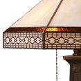 thumbnail image 2 of Stone Filigree 2 Light Table Lamp In Tiffany Bronze, 2 of 3