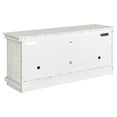 thumbnail image 4 of Ayne TV Stand Media Cabinet, 2 Doors and 4 Shelves, White Wood 60 Inch, 4 of 5