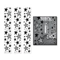 thumbnail image 2 of Beistle Pack of 36 Black and Silver Star Party Panel Decorations 6', 2 of 2
