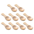 thumbnail image 1 of 10pcs Wooden Salt Spoons Mini Milk Powder Spoon Short Handle Ice Cream Scoop Kitchen Accessories (Natural Color), 1 of 9