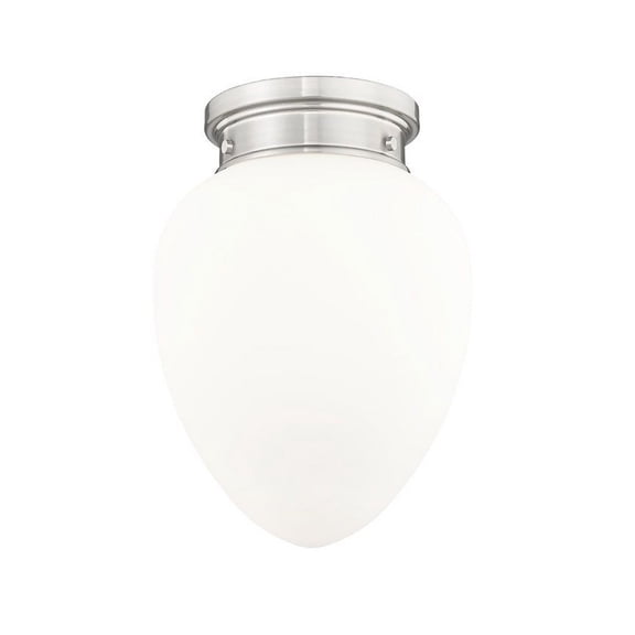 1945F9-BN-Z-Lite-Gideon - 1 Light Flush Mount In Industrial Style-13.5 Inches Tall and 10 Inches Wide-Brushed Nickel Finish