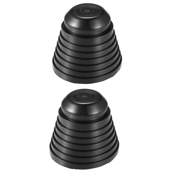 2pcs Universal Car Headlight Dust Cover LED Headlight Dust Cap 3.86''x4.21'' Rubber Dustcover Black