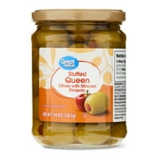 Great Value Stuffed Queen Olives with Minced Pimento, 10 oz Jar