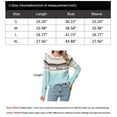 thumbnail image 6 of Fair Isle Sweaters for Women Round Neck Lightweight Sweaters Casual and Holiday Christmas Sweaters Shermie, 6 of 6