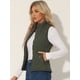 thumbnail image 2 of Día de San Patricio Chaleco Acolchado Ligero Con Cremallera Y Cuello Alto Para Mujer Verde XL, 2 of 5