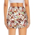thumbnail image 2 of Lsque Cooking Bbq Printed Women's Running Shorts with Liner Pockets,Elastic Quick Dry Workout Athletic Gym Yoga Shorts,Womens High Waist Shorts-Small, 2 of 9