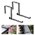 thumbnail image 1 of Support de Suspension Extérieur Ajustable Robuste pour Jardinières et Pots de Fleurs, Universel, Montage Mural, Jardin, Balcon, Fenêtre, Support Monté, 2 Pcs, 1 of 6