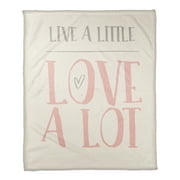 Creative Products Live a Little Love a Lot 50x60 Coral Fleece Blanket
