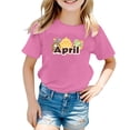 thumbnail image 1 of TZEWGL T-Shirts For Infnat Short Sleeve Crew Neck Monthly Word Prints Clothes For Toddlers size 4-5T, 1 of 4