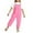 a-Pink132, variant on FINALGANG Girls Kids Solid Color Sleeveless Overalls With Adjustable Straps Bust Pocket For Summer Casual Daily Wear Red 13-14 Years