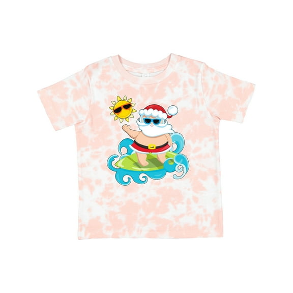 Inktastic Surfing Santa Boys or Girls Toddler T-Shirt