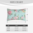 thumbnail image 3 of Pillow covers Standard Size - Vintage Floral (2) Soft Pillow Protector with Zipper, Pillow cases Breathable Comfy Bed Pillows cases Easy Care 14x20, 3 of 5
