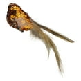 thumbnail image 4 of Northlight 4.5" Left Facing Orange Sequined Bird Christmas Ornament, 4 of 4