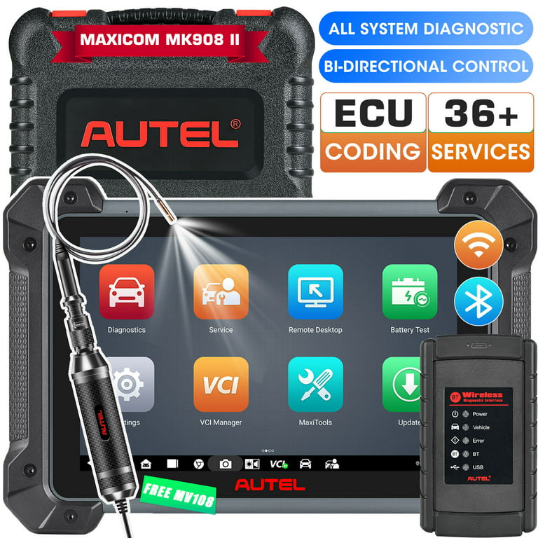 Autel Scanner MaxiCOM MK908 Car Diagnostic Bi-Directional Scan