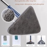 Vislone 360 Triangle Mop, Rotatable Extendable Cleaning Mop with 6 ...