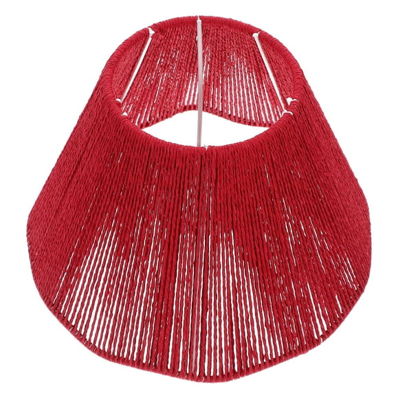FOMIYES Replacement Paper Rope Lampshade Work 22.00X15.00X11.50CM Red
