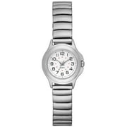 Time & Tru Women's Wristwatch: Silver Tone Case, Easy Read Dial, Expansion Band (FMDOTT004)
