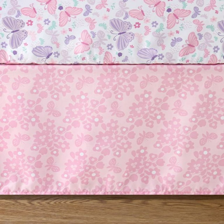 The Peanutshell Butterfly Song Pink Crib Bedding Set photo 4
