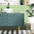 thumbnail image 7 of Yeetfub 10 Sheet Peel and Stick Backsplash Self Adhesive Tile Sticker Marble 3D Stick on Tiles Backsplash for Kitchen Peel and Stick Tile for Bathroom Kitchen Camper Shower Furniture 4"x4" Green, 7 of 7