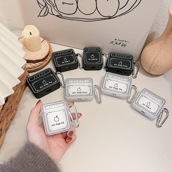 Full Protection Case For Airpods Pro Silicone Protective Case Cover with Keychain