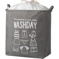thumbnail image 1 of SHAR Large Laundry Hamper, 75L Foldable Laundry Hamper, Drawstring Laundry Hamper, Dirty Laundry Bag Travel Dirty Clothes Home On The Go and Laundry Bin, 1 of 5