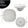 American Atelier, Round, White Baroque Earthenware Dinnerware Set, 20
