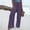 Purple, variant on Jeans For Women Baggy Jeans High Waist Wide Leg Palazzo Lounge Pants For Women Smocked Elastic Waist Loose Comfy Casual Pajama Pants Pockets High Waisted Jeans For Women Navy 4Xl