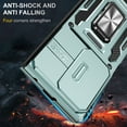 thumbnail image 6 of ELEHOLD Heavy Duty Rugged Case for Samsung Galaxy Z Fold 7 Protection with Sliding Camera Lens Cover Magnetic Metal Ring Holder Kickstand Anti-Scratch Shockproof Case for Galaxy Z Fold 7, Darkgreen, 6 of 7
