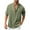 Green, variant on gakvbuo Cotton Linen Henley Shirts For Men Summer Tops Baggy Casual Long Sleeve Loose Fit Summer Beach Blouse Shirt Wedding Yoga Shirt Hawaii Hippie Button Down T-Shirt For Men