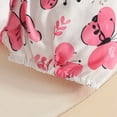 thumbnail image 2 of Newborn Baby Girl Outfit Letter Print Short Sleeve Bodysuit Romper Shirt Bloomers Shorts Set Summer Clothes Kaprioy Girls Clothes 3M 6M 9M 12M 18M, 2 of 9