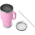 thumbnail image 2 of YETI Rambler 35 oz Straw Mug, Vacuum Insulated, Stainless Steel, Power Pink, 2 of 4