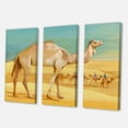 thumbnail image 3 of Designart ' Camels In Wild Desert I ' Farmhouse Canvas Wall Art Print, 3 of 3