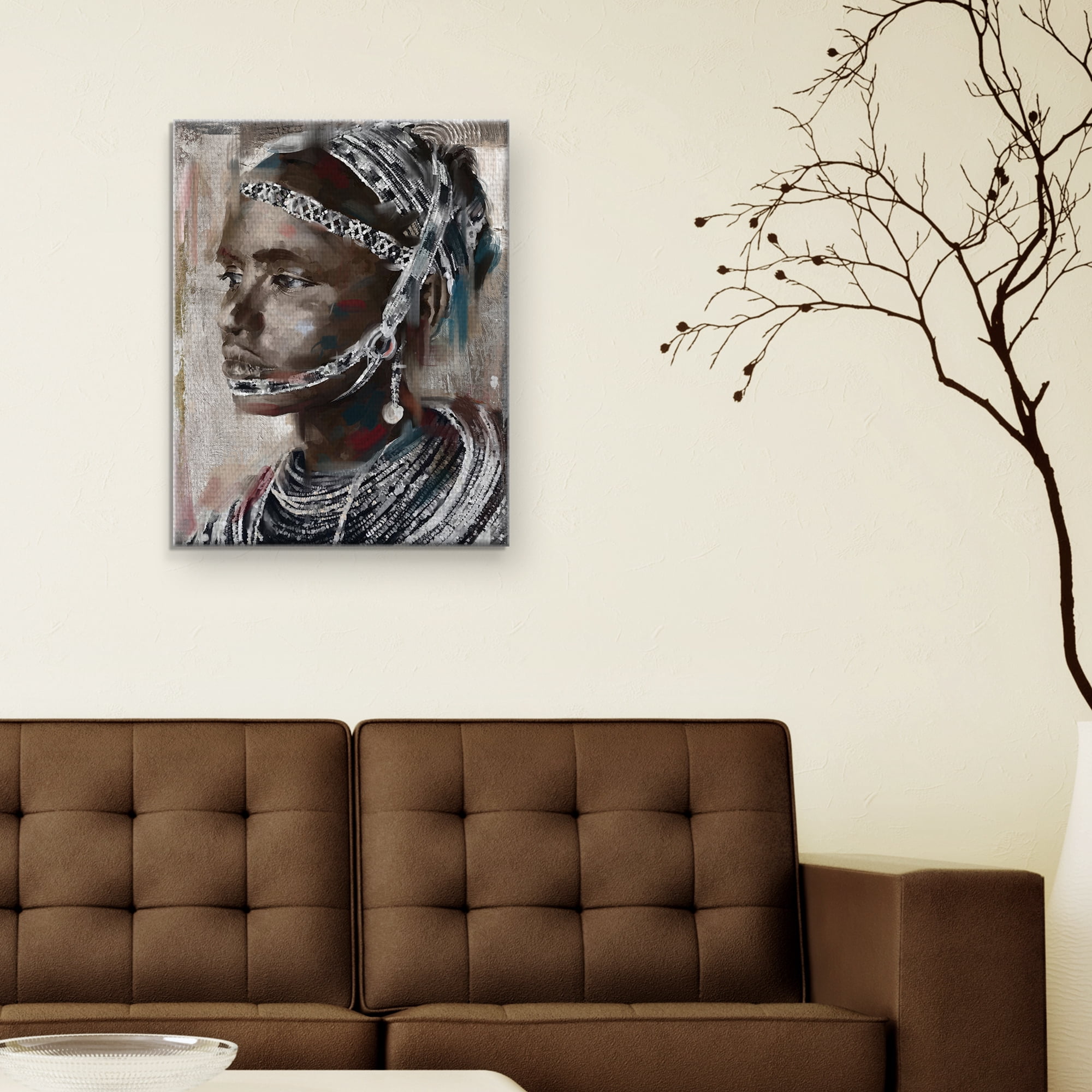 Fine Art Canvas Heritage II African Portrait by Maggie Davis Canvas Art Print