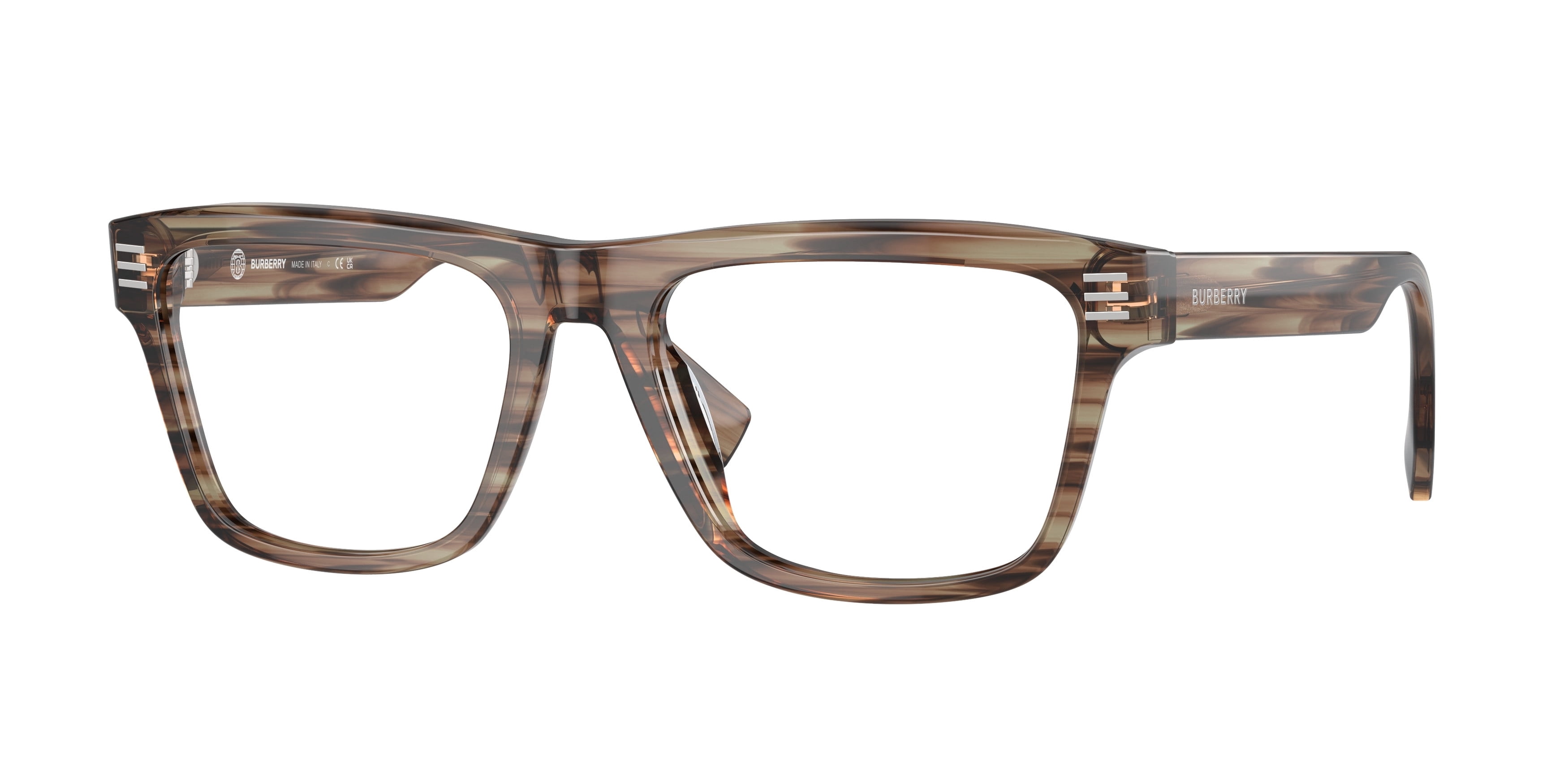 NEW BURBERRY B 2324 3897 TRANSPARENT LIGHT BROWN UNISEX EYEGLASSES 50MM 17 140 Burberry Brown Eyeglass Frames | eBay main image 3