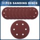 thumbnail image 4 of Discos de Lija Únicos Bargains 9" 6 Agujeros 80 Grano Reparación Automotriz Redondos Papel de Lija de Gancho y Bucle Papel Blanco Rojo 30 Pcs, 4 of 7