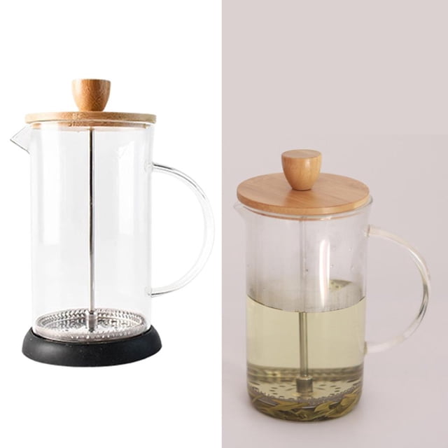 Vaso francesa Cafetera Vasos de café Émbolo Leche Tetera Jarra Cafetera Filtro de café Ol para el hogar 600 ml Macarena Hervidor de prensa francés