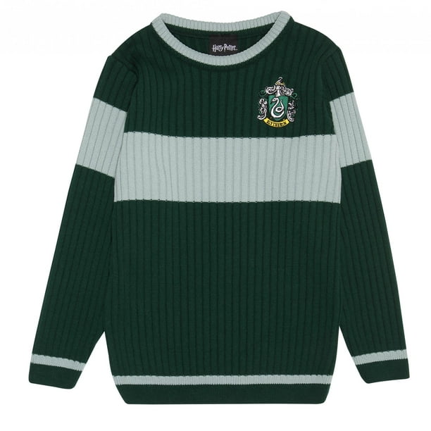 Potter Boys Slytherin Quidditch Knitted Sweater - Walmart.com