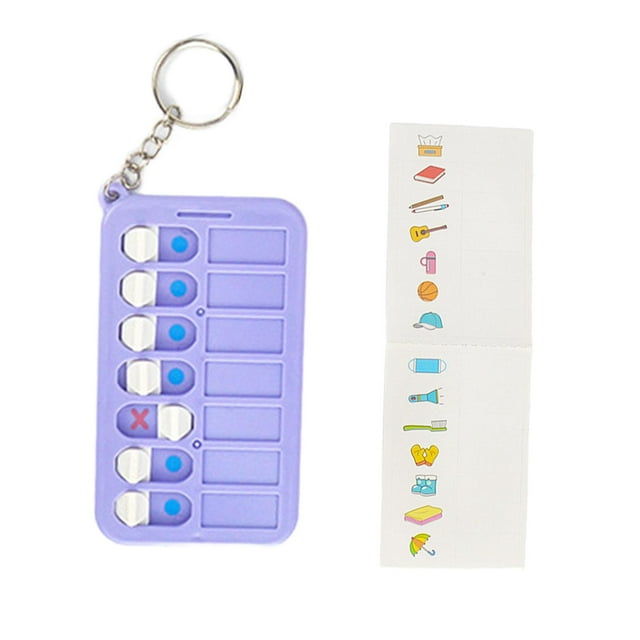 Bunblic Checklist Board Keychain Chart Keychain pour Sac à Main Étiquettes de Bagages Sac à Main