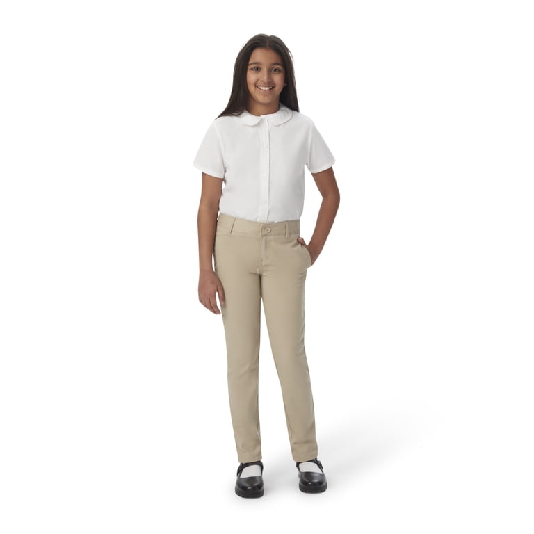 French Toast Girls School Uniform Adjustable Waist Stretch Twill