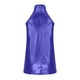 thumbnail image 4 of ICHUANYI Clearance Womens Casual Solid Color Round Neck Halter Sleeveless Tops Blouses Tops Tank Shirt Vest With Zipper(Blue, S) ICHUANYI WER2023081115362, 4 of 6