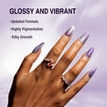thumbnail image 4 of Candy Lover Cat Eye Gel Nail Polish Kit, 6 Blue Purple Holographic Glitter Gel Polish with 2 Magnets, Soak Off UV LED Nail Polish, Manicure Gift Set for Women, 4 of 8