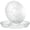Clear, variant on 6 Sectional Round Plastic Serving Tray/Platter (2, White)