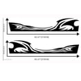 thumbnail image 4 of 2x Lateral De Tótem De Llama De Coche Decoración Personal Modificada Corporal Negro, 4 of 9