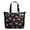Large, variant on Zen Mala Art Duffel Abstract Trippy Meditation Tote with Healing Ornament Pattern, Psychedelic Relaxation Inspired Weekender